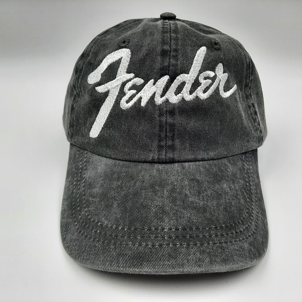 Fender Relaxed Garment Washed Cotton Hat Cap Gray Unstructured